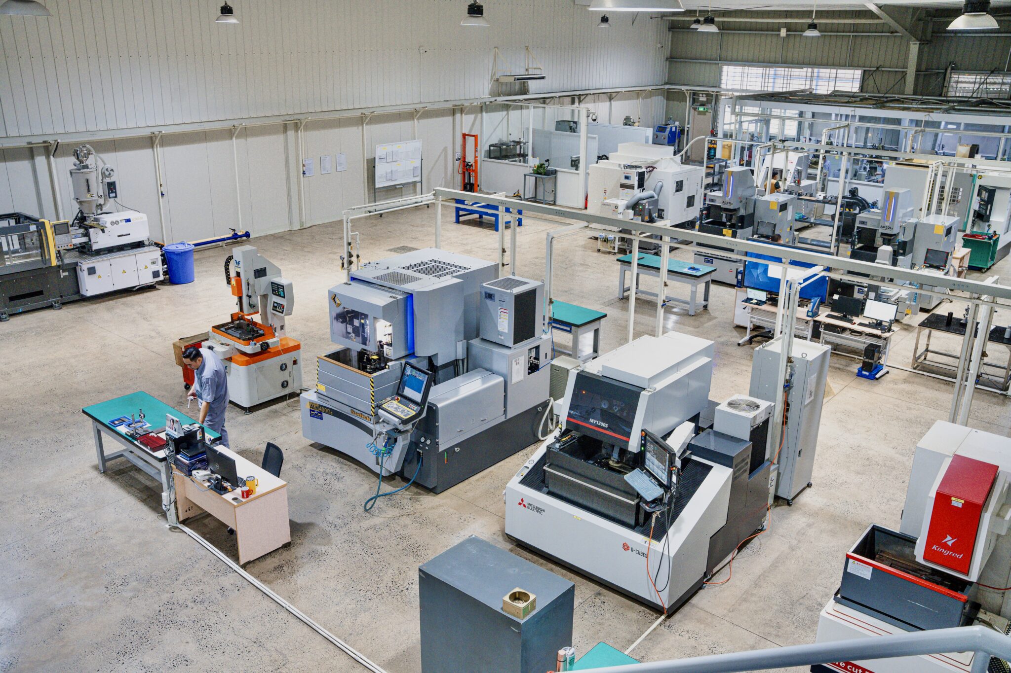 A candid photo of the usually busy shop floor of CAM Resources.